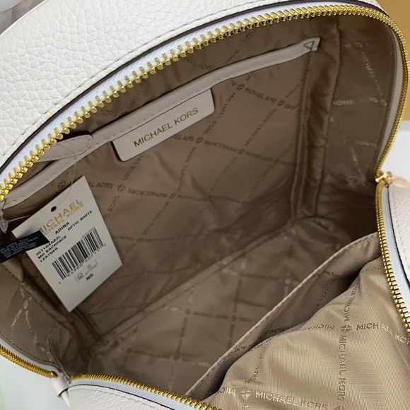MICHAEL KORS ADINA MEDIUM BACKPACK OPTIC WHITE COLOR - Picture 12 of 16